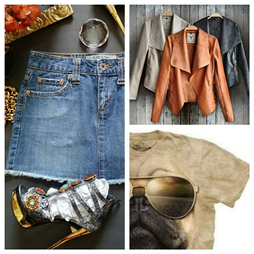 Levis Distressed Mini Skirt